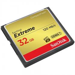 SD/флаш карта SanDisk Extreme CF 120MB-s, 85MB-s write, UDMA7, 32GB, EAN: 619659123680