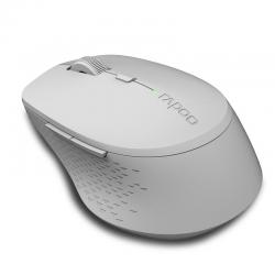 Мишка Безжична оптична мишка RAPOO M300 Silent, Multi-mode, безшумна, Сив