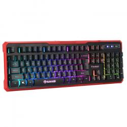Клавиатура Marvo геймърска клавиатура Gaming Keyboard K629G - 104 keys, sound-reactive lighting