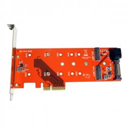Кабел/адаптер PCI-E Card, 2x SATA M.2 + 1x PCIe M.2, 15.06.2172