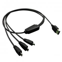 Кабел/адаптер Cable USB2.0 A-3xMicro B, M-M, 0.8m, 11.02.8306