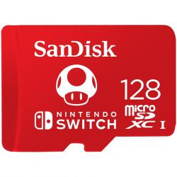SD/флаш карта SanDisk microSDXC card for Nintendo Switch 128GB, up to 100MB-s Read, 60MB-s Write, U3, C10, A1, UHS-1, EAN: 619659171520