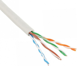 Инсталационен меден кабел  CABLE UTP Cat. 5e (305M), White, 18401