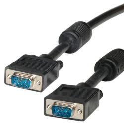 Кабел/адаптер ROLINE S3615-10 :: Value SVGA кабел, HD15 M - HD15 M, 2.0 м, феритни накрайници