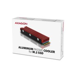 Кутия/Чекмедже за HDD AXAGON CLR-M2 passive - M.2 SSD, 80mm SSD, ALU body, silicone thermal pads