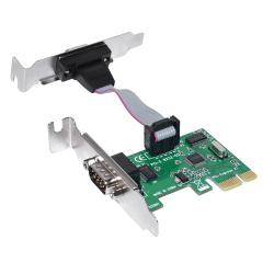 Кабел/адаптер Makki нископрофилна карта Low Profile PCI-E card to 2 x Serial port