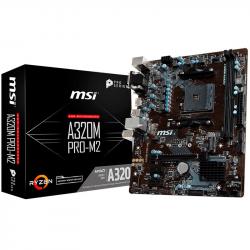 MSI-Main-Board-Desktop-A320-SAM4-2xDDR4-PCI-Ex16-2xPCI-Ex1-mATX-Retail
