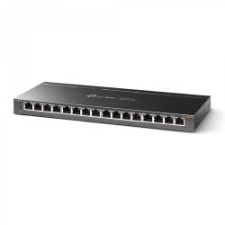 Комутатор/Суич Switch TP-LINK TL-SG116E, 16x GbE портa, неуправляем, до 32 VLANs