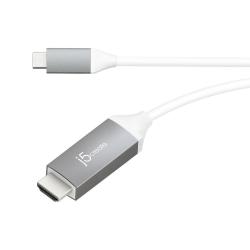 Кабел/адаптер Кабел j5create JCC153G, USB-C мъжко - HDMI мъжко, 1.8 m, Бял