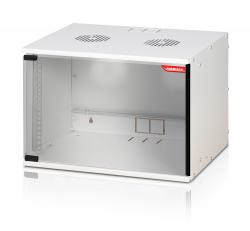 Шкаф за техника - Rack Formrack SH-7U, 19", стенен, стъклена врата, сив цвят