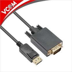 Кабел/адаптер VCom кабел DisplayPort DP M - VGA M - CG607-1.8m