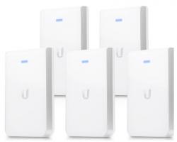 Безжично у-во Ubiquiti UAP-AC-IW, 2.4-5GHz, 300-867Mbit, 20dBm, 2x2 MIMO, Indoor, 5 в пакет