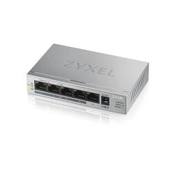 Комутатор/Суич Zyxel GS1005-HP, 5 Port Gigabit PoE+ desktop Switch, 4 x PoE, 60 Watt