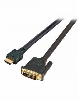 Кабел/адаптер HDMI High Speed with Ethernet, Plug Type A - Plug Type DVI-D 18+1 - 3 метра