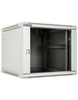 Шкаф 9U, 600х600мм, стъклена врата