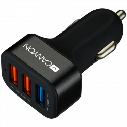 Кабел/адаптер CANYON Universal 3xUSB car adapter(1 USB with Quick Charger QC3.0)