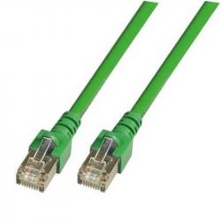 Медна пач корда RJ45 Пач кабел SF/UTP, Cat. 5e, PVC, CCA, зелен, 0,5м.