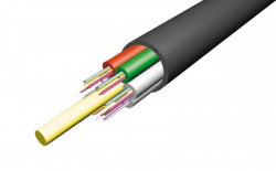 Инсталационен оптичен кабел FTTH оптичен кабел, 1xG657 влакно, Фигура 8 с носещо въже - стоманена проволка