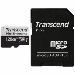 SD/флаш карта Transcend 128GB micro SD w- adapter U1, High Endurance