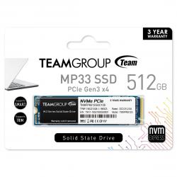Хард диск / SSD SSD Team Group MP33, M.2 2280 512GB PCI-e 3.0 x4 NVMe