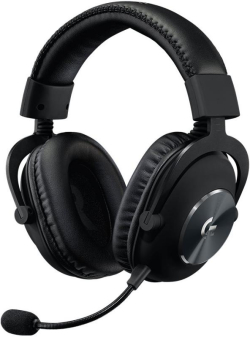 Слушалки Геймърски LOGITECH G PRO X Wired Gaming Headset - Blue Mic - BLACK - USB DAC, черни