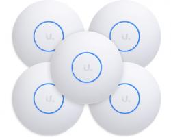 Безжично у-во Ubiquiti UAP-nanoHD-5, 300Mbps-2.4GHz, 1733Mbps-5GHz, 4x4 MIMO, 1xGE, 5-pack