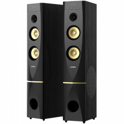 Озвучителна система Multimedia Speakers F&D T-88X, 300W, 2 бр. 10” subwoofer - за всеки канал , OPTICAL, BT, дистанционно, микрофон на най-ниска цени