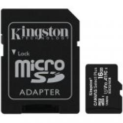 Kingston-16GB-micSDHC-Canvas-Select-Plus-100R-A1-C10-Card-ADP-EAN-740617297300