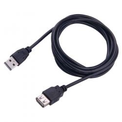 Кабел/адаптер SBOX USB-1025 :: Удължителен кабел USB 2.0, A-A, M-F, 5м, черен