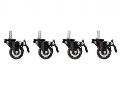 Аксесоар за шкаф Lanberg castors x4 with thread and brake for wall mounting 19" cabinets