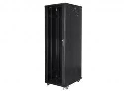 Шкаф за техника - Rack Lanberg rack cabinet 19" free-standing 42U - 600x1000 self-assembly flat pack, black