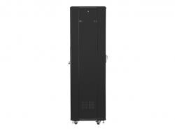 Шкаф за техника - Rack Lanberg rack cabinet 19" free-standing 42U - 600x600 self-assembly flat pack, black