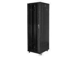Шкаф за техника - Rack Lanberg rack cabinet 19" free-standing 42U - 600x800 self-assembly flat pack, black