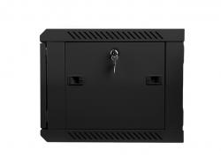 Шкаф за техника - Rack Lanberg rack cabinet 19” wall-mount 6U - 600x450 for self-assembly (flat pack), black