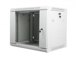 Шкаф за техника - Rack Lanberg rack cabinet 19” wall-mount 9U - 600x450 for self-assembly (flat pack), grey