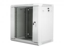 Шкаф за техника - Rack Lanberg rack cabinet 19” wall-mount 12U - 600x450 for self-assembly (flat pack), grey