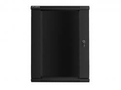 Шкаф за техника - Rack Lanberg rack cabinet 19" wall-mount 18U - 600x450 for self-assembly (flat pack), black