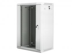Шкаф за техника - Rack Lanberg rack cabinet 19” wall-mount 18U - 600x450 for self-assembly (flat pack), grey
