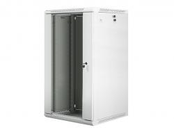 Шкаф за техника - Rack Lanberg rack cabinet 19” wall-mount 22U - 600x600 for self-assembly (flat pack), grey