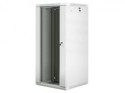 Шкаф за техника - Rack Lanberg rack cabinet 19" wall-mount 27U - 600x600 for self-assembly (flat pack), grey