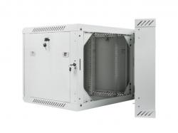 Шкаф за техника - Rack Lanberg rack cabinet 19” double-section wall-mount 9U - 600x600 for self-assembly