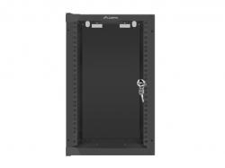 Шкаф за техника - Rack Lanberg rack cabinet 10” wall-mount 9U - 280x310 for self-assembly (flat pack), black