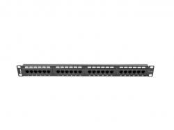 Пач панел Lanberg patch panel 24 port 1U CAT.5E, black