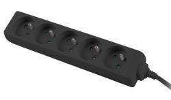 Lanberg-power-strip-3m-5-socket-s-french-quality-grade-copper-cable-black