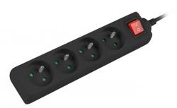 Контакт Lanberg power strip 1.5m, 4 sockets, french with circuit breaker quality-grade copper