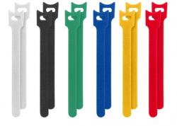 Продукт Lanberg velcro cable ties 12mmx15cm 12pcs, white, black, green, blue, yellow, red