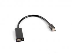 Кабел/адаптер Lanberg adapter display port mini (m) -- HDMI (f), 20cm cable, black