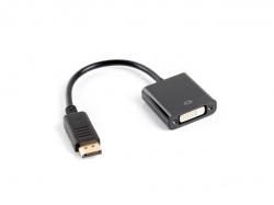 Кабел/адаптер Lanberg adapter display port (m) -- DVI-I (f) (24+5) dual link, 10cm cable