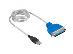 Кабел/адаптер Lanberg adapter USB -- LPT 1.4m whitead-0028-w