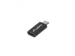 Кабел/адаптер Lanberg adapter USB type-c (f) -- micro-b (m) 2.0, black